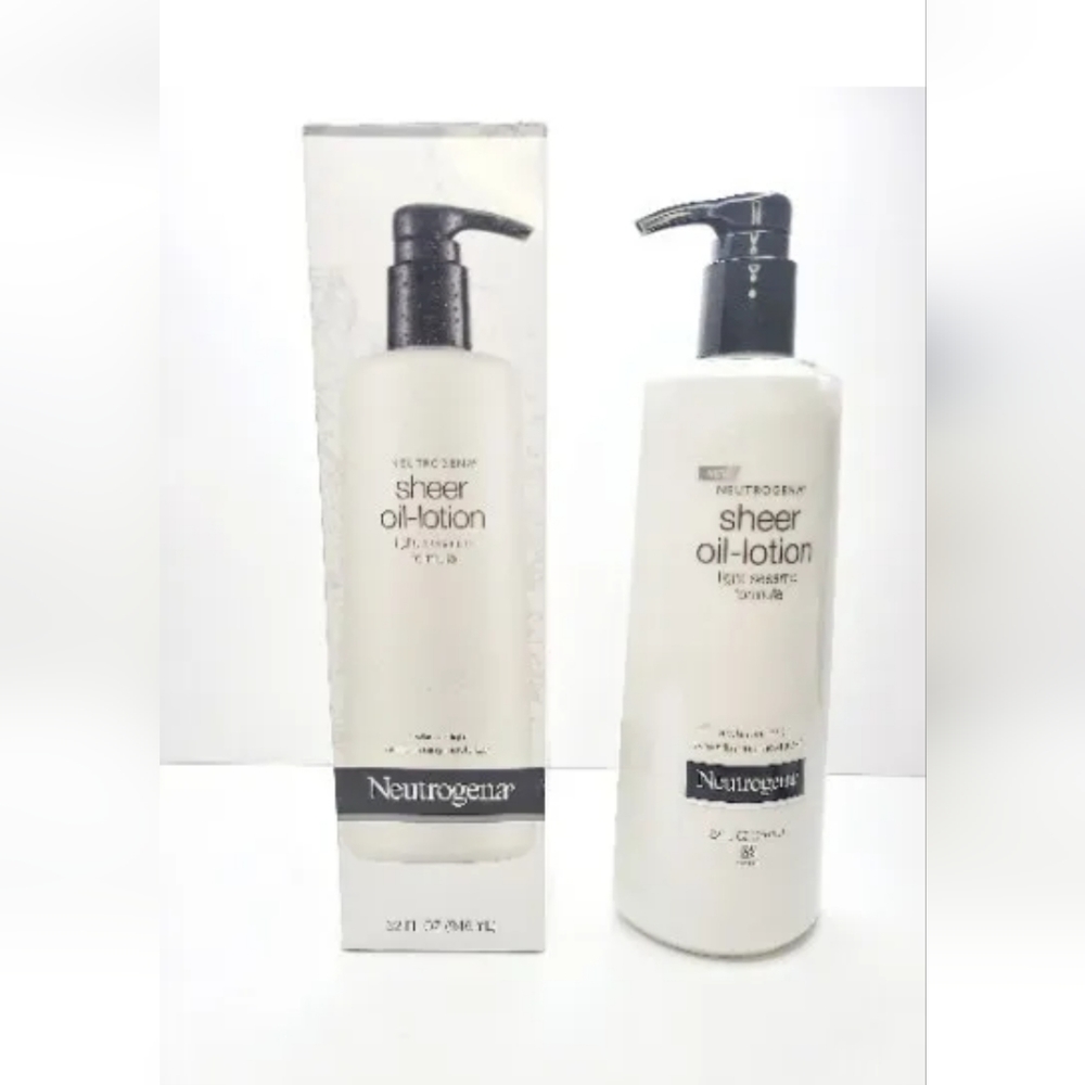 Neutrogena Body Sheer Oil Lotion For Dry Skin Light Sesame Formula 32 oz Jumbo